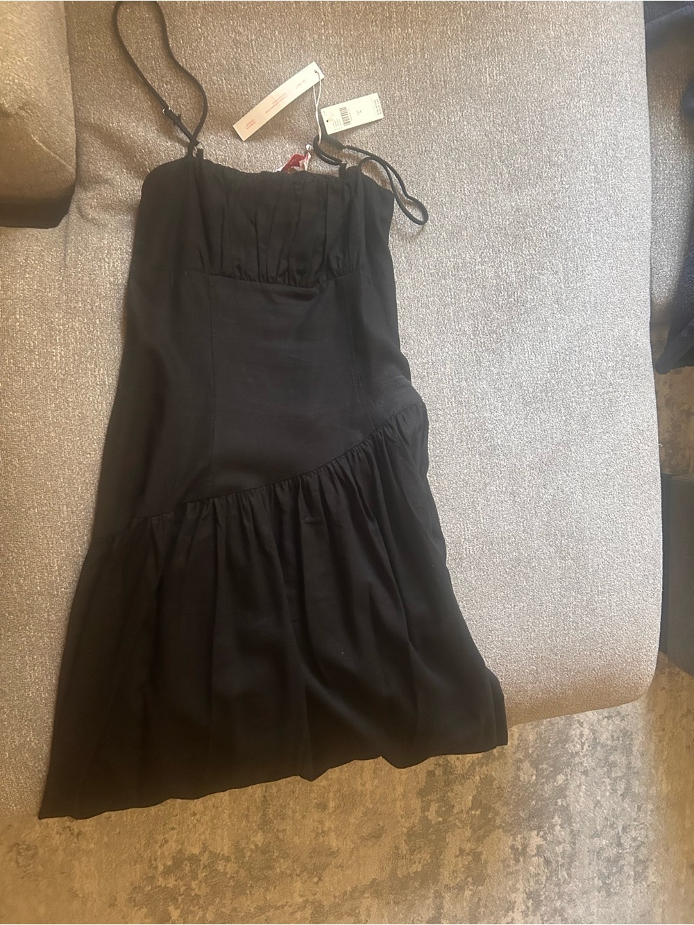 Lisa Says Gah Black Square-Neck Midi Dress - Picture 7 of 8